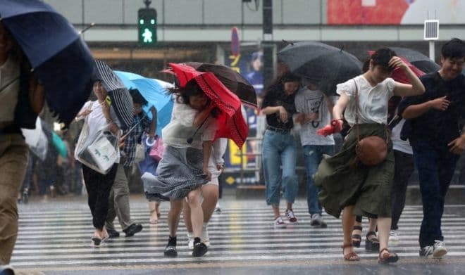 Typhoon Jongdari: Powerful storm hits weather-ravaged Japan